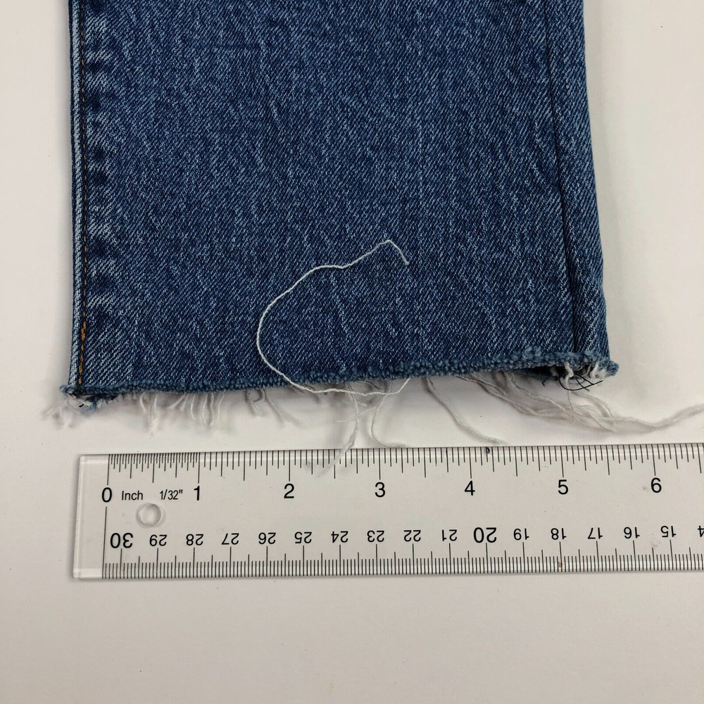 Levis Wedgie Raw Hem Button Fly Premium Cut Off Fray Jeans 29 (30W 28L) EUC - Picture 6 of 10